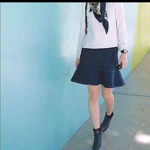 J Crew Scuba skirt Dark Blue XS
